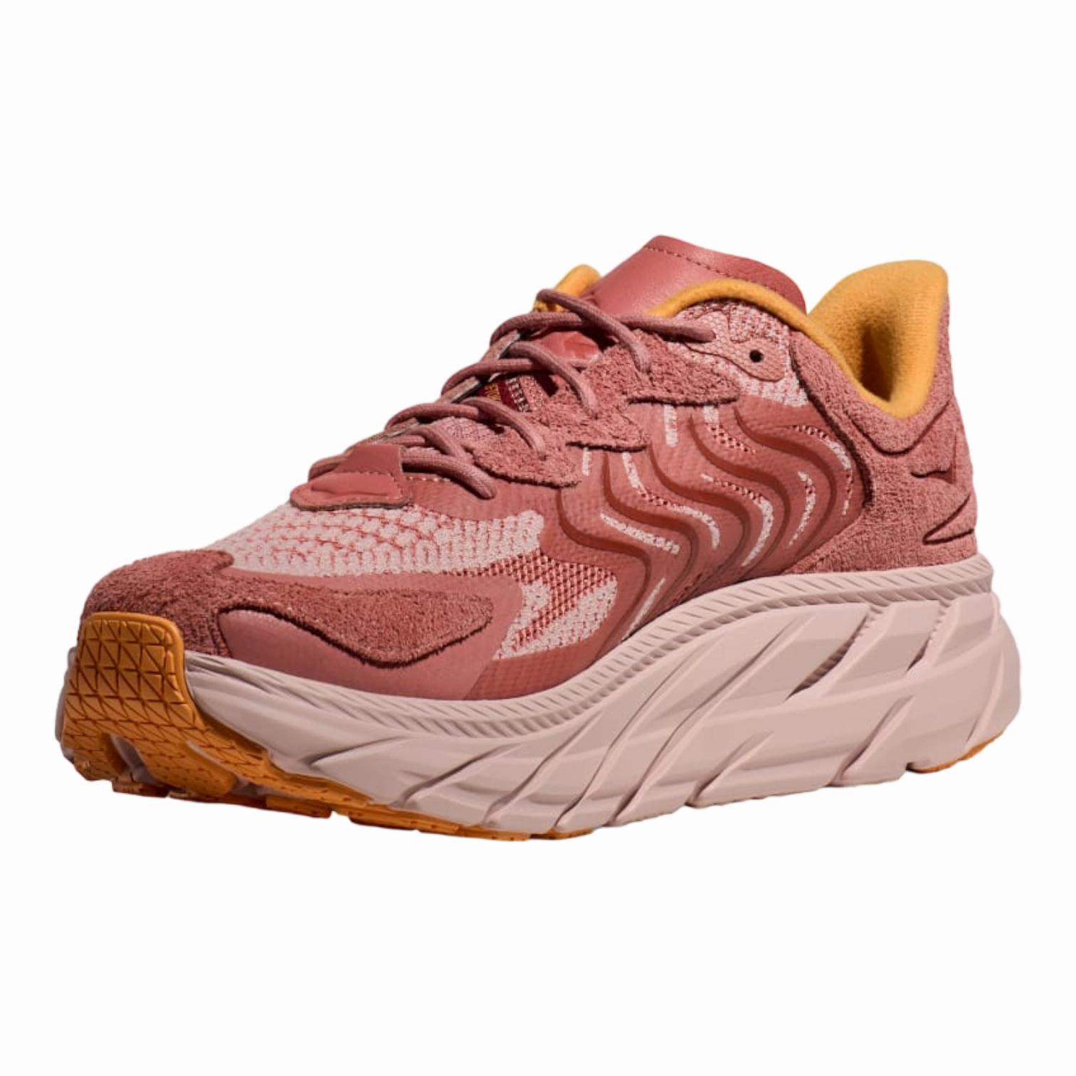 410v8 Trail Running Shoes Hoka One Clifton LS Earthenware/Peach-Whip for Women 1141550-EPWP