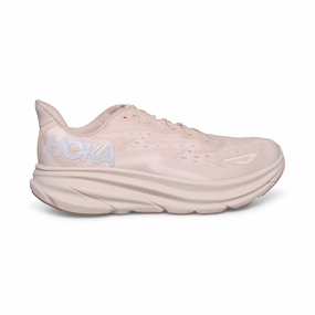 Sports Running Shoes Online Hoka One One Clifton 9 Shifting Sand / Eggnog Running Shoes - Women's
