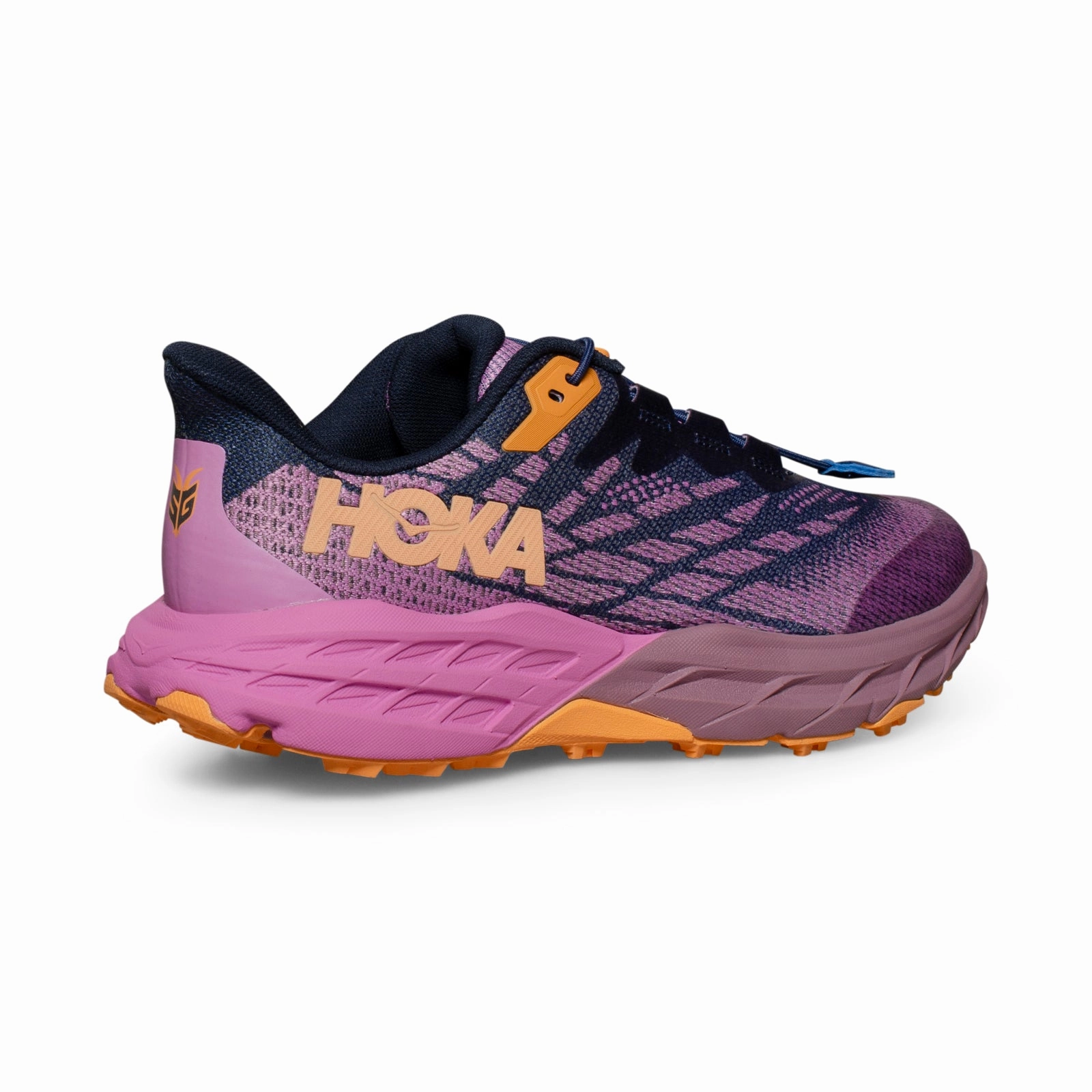 Cheap Trail Running Shoes Hoka One One Speedgoat 5 Youth Bellwether Blue / Cyclamen Running Shoes - Youth