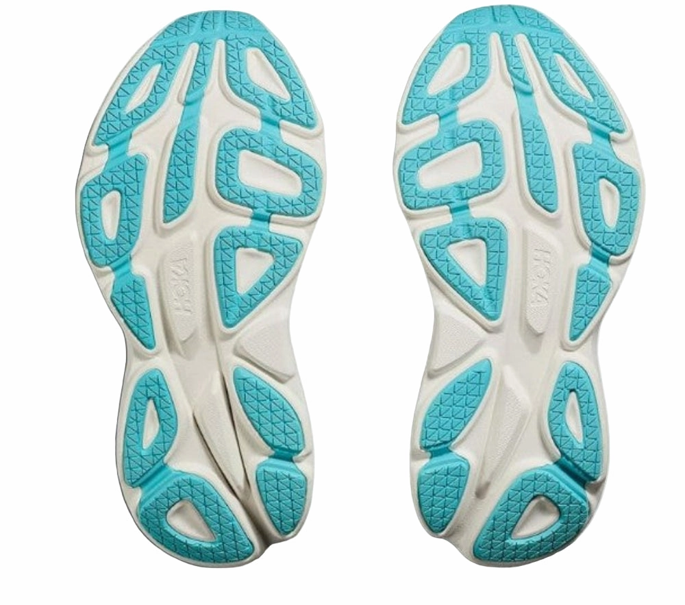 Hoka Women's Bondi 8 Sneaker, Frost/Rose Gold Running Vs Trail Shoes