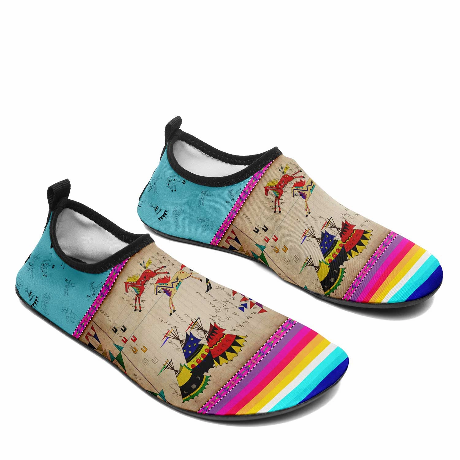 Running Shoes Black Friday Horses Running Sky Kid's Sockamoccs Slip On Shoes