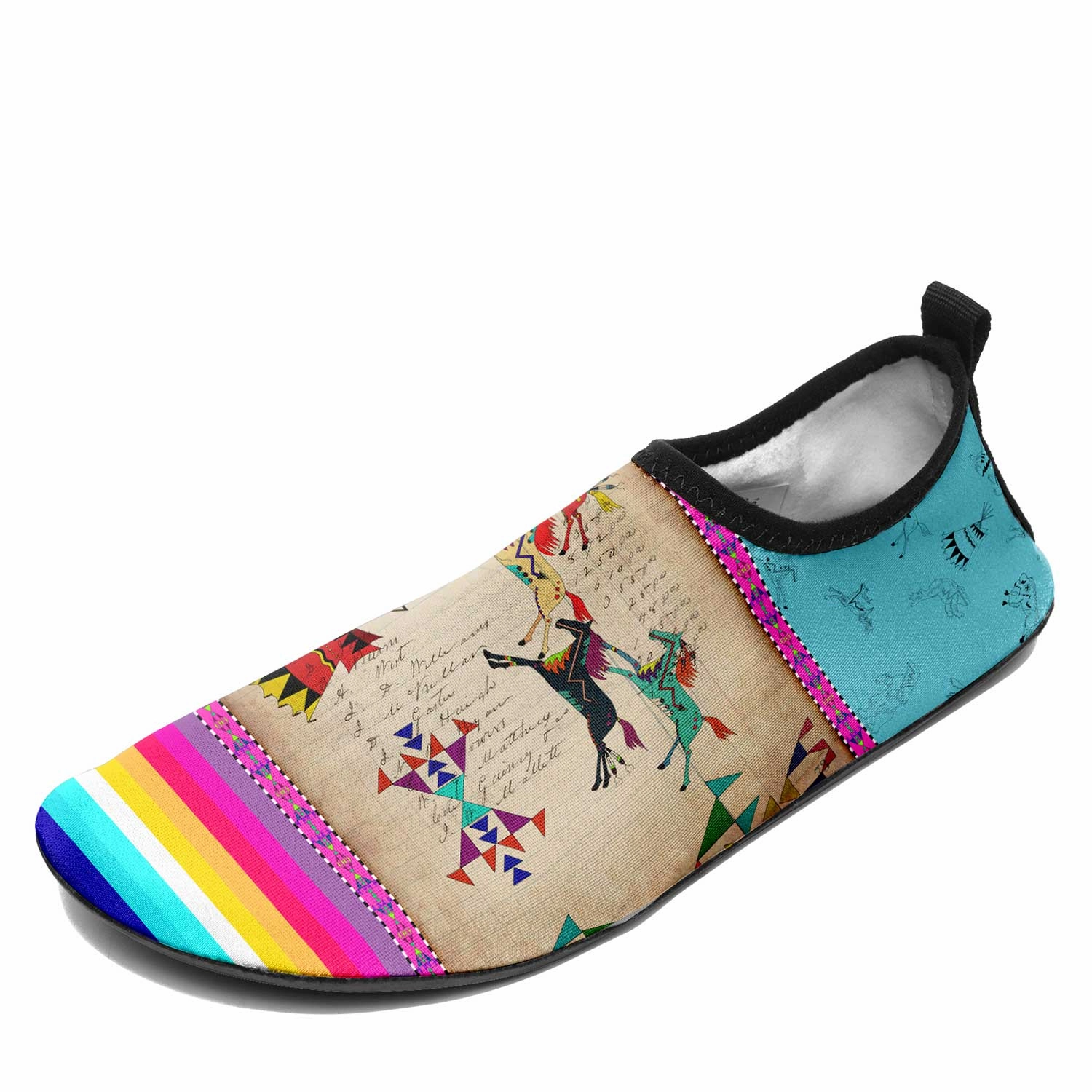 Running Shoes Cool Horses Running Sky Kid's Sockamoccs Slip On Shoes