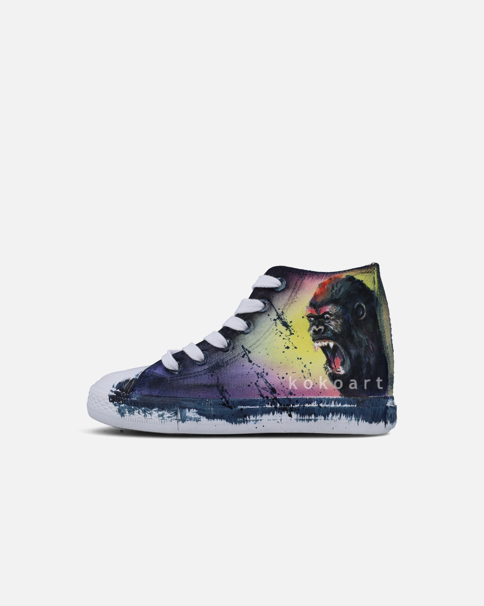 Gorilla Hand Painted Shoes