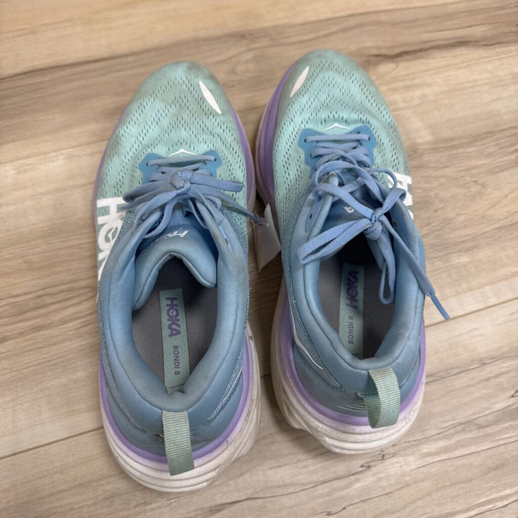 Ghost 15 Running Shoes Hoka - women's Bondi 8 Running Shoes - MSRP $140: Teal / Blue / Purple-women-11