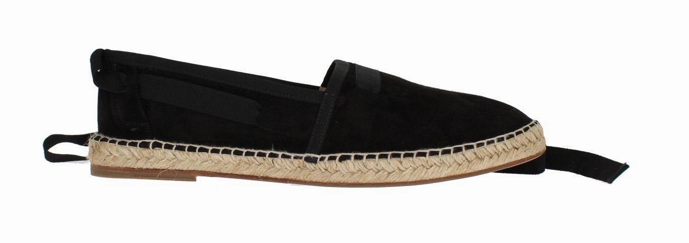 Marc Fisher Rex Espadrille Black Suede Strap Corrida Espadrilles