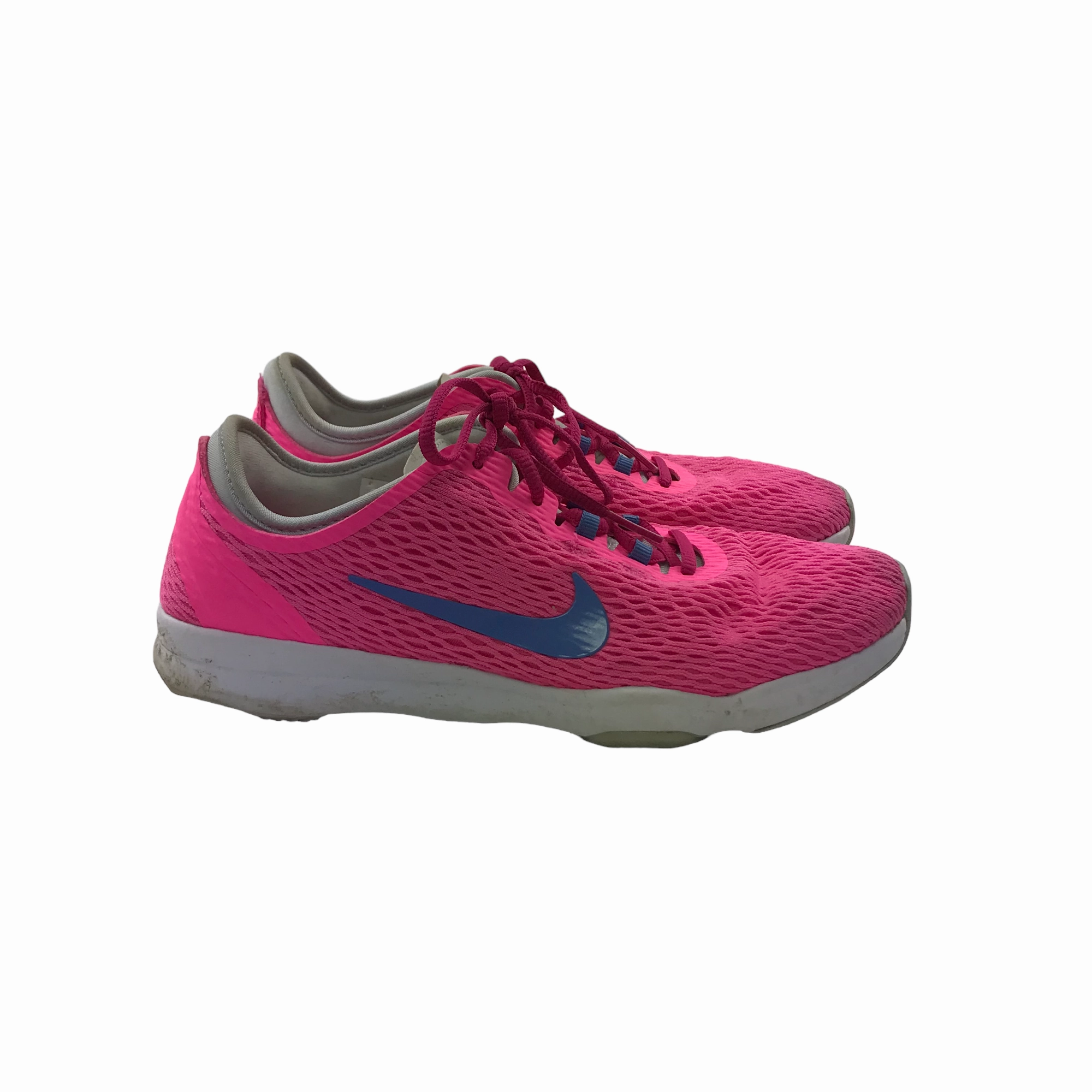 Nike Training Zoom Fit Pink Trainers Shoe Size 4 Duma 6 Running Shoes