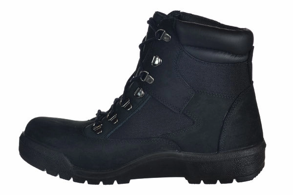 Warm Dress Boots Timberland Men's 6 Inch Field Boots Outdoor Shoes Black Nubuck Rubber Sole