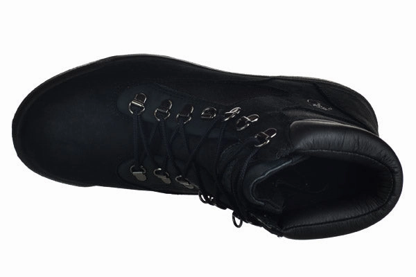 Burberry Rain Boots Timberland Men's 6 Inch Field Boots Outdoor Shoes Black Nubuck Rubber Sole