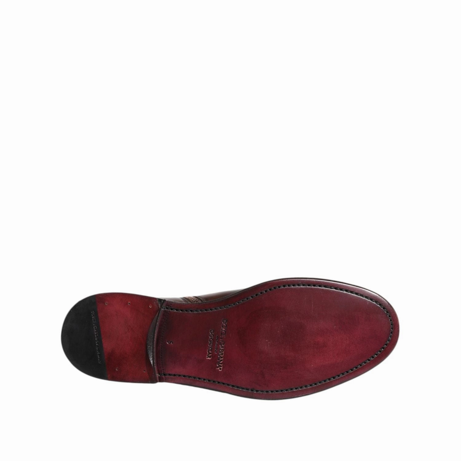 Dolce & Gabbana Brown Chelsea Leather Mid Calf Boots Shoes Ankle Boots With Heel