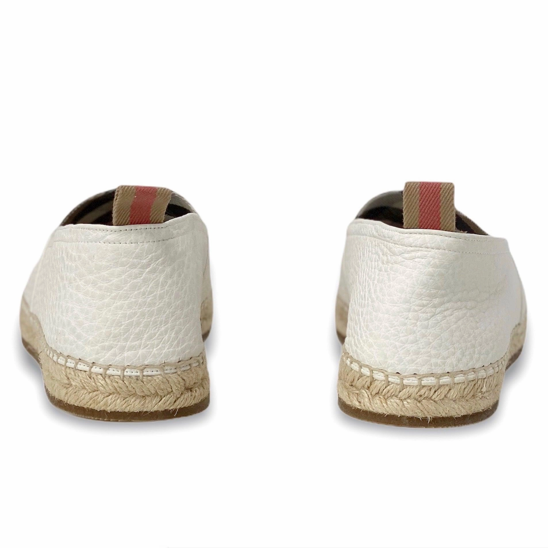 Size 9 Espadrilles Burberry White Pateman Espadrilles 41