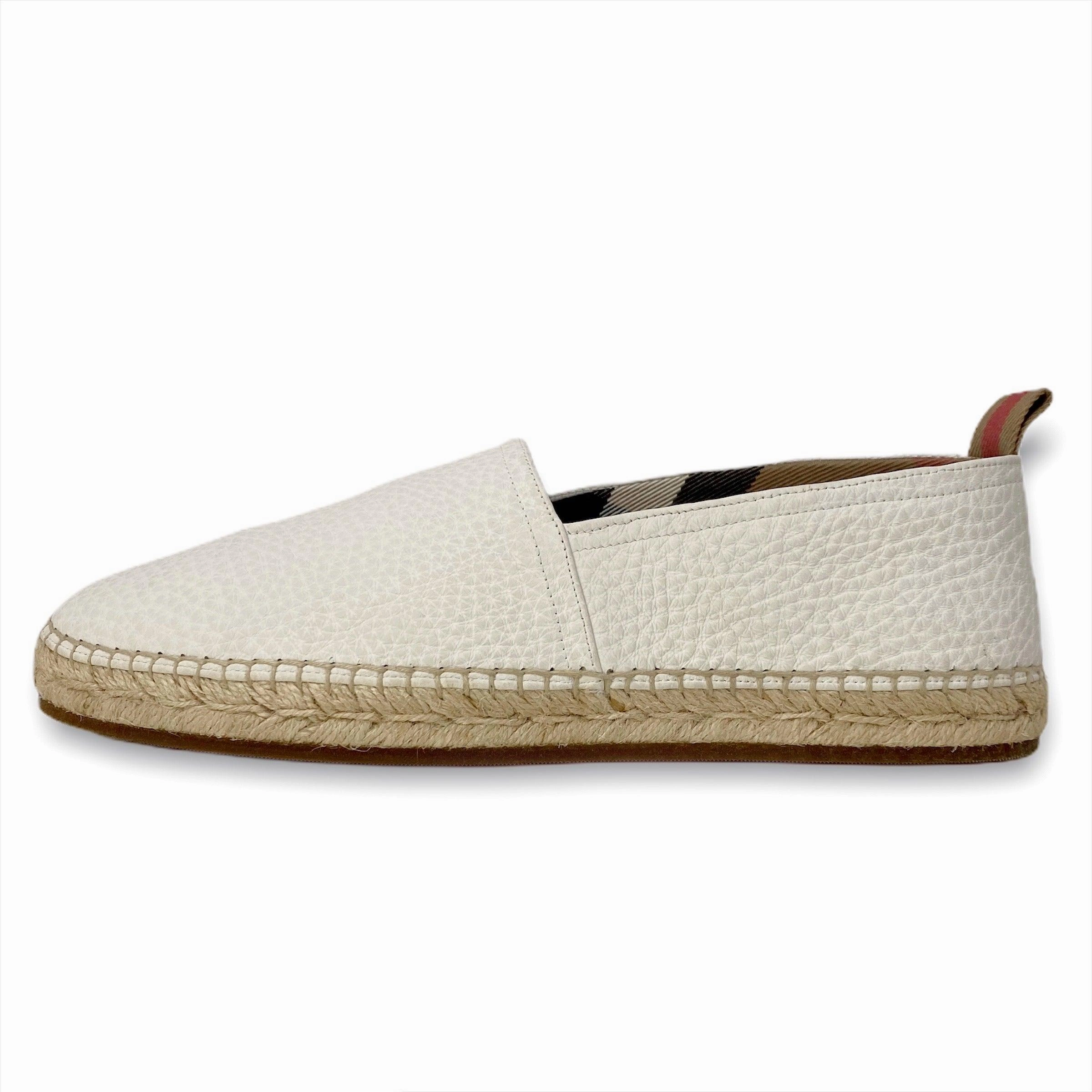Espadrilles That Tie Around The Ankle Burberry White Pateman Espadrilles 41
