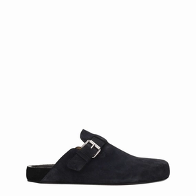 Isabel Marant Black Leather Slippers Sandals With Orthotics