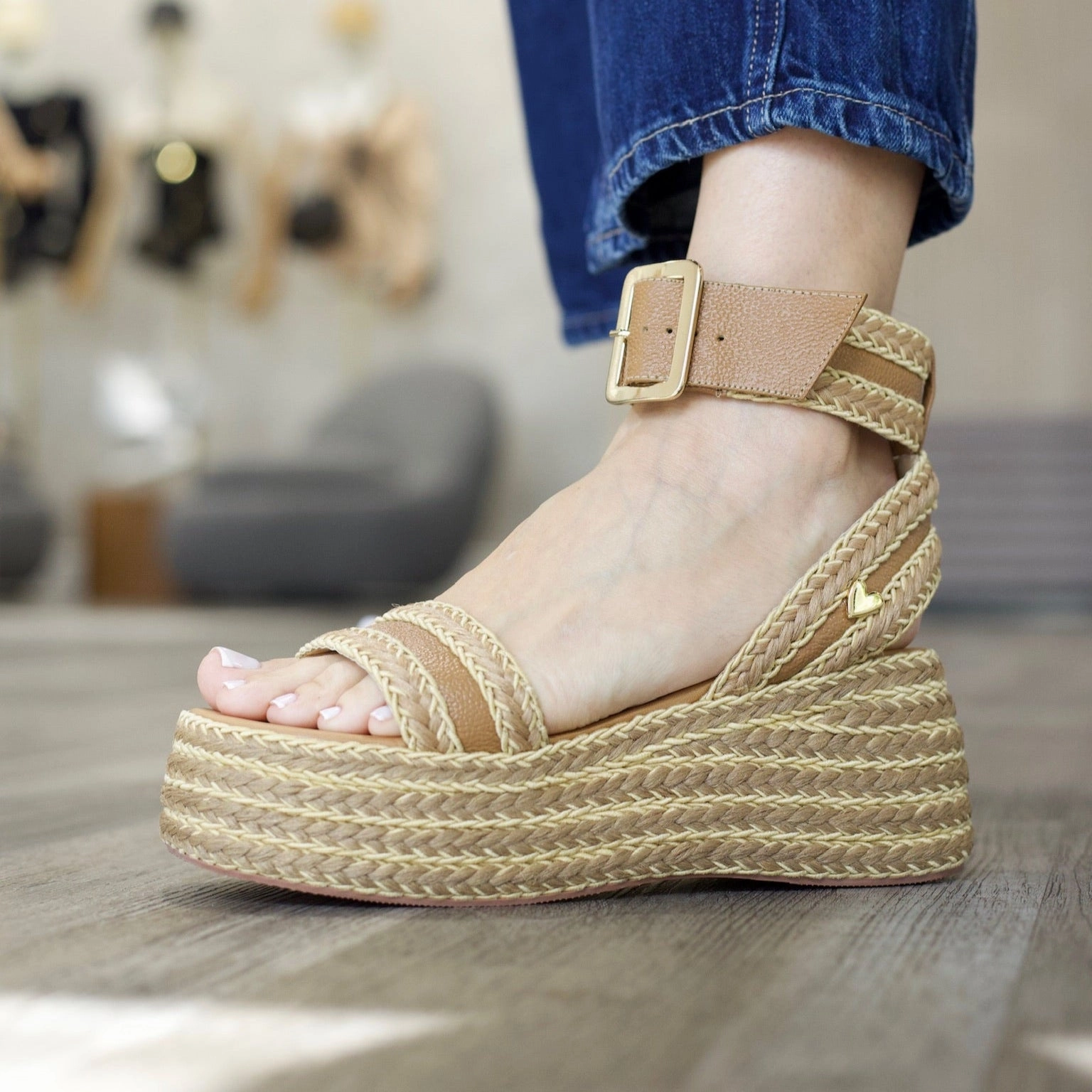 Isis Sandals - Camel Samara Espadrille Sandal