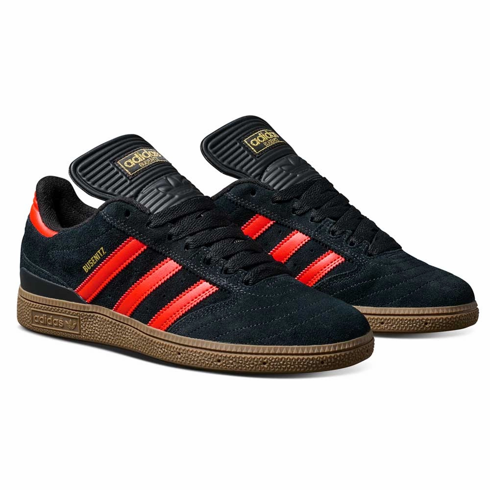 Adidas Boston Shoes JH8134 Black Orange Gum Busenitz Adidas Skateboarding Suede Shoes