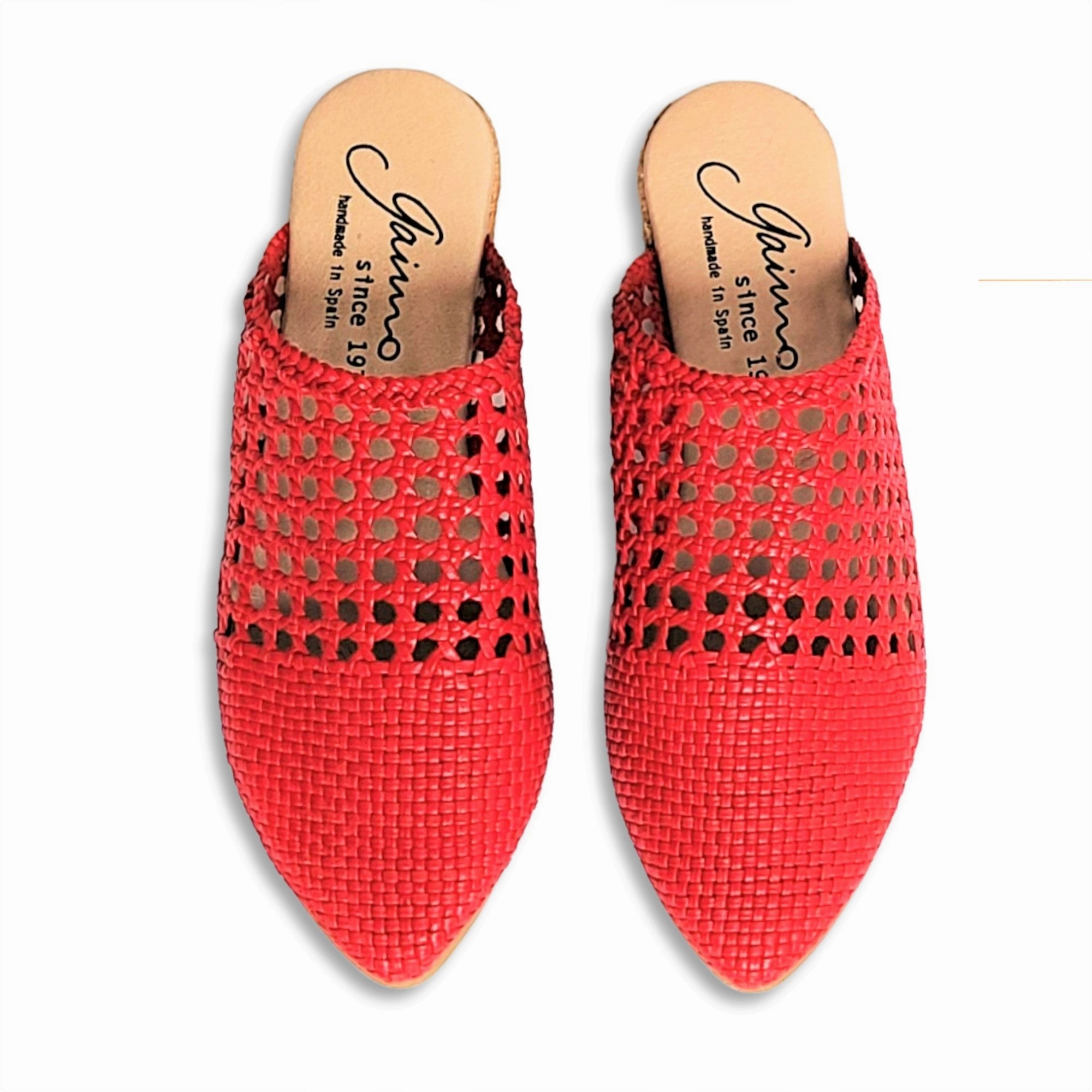 Sonia Rykiel Espadrilles GAIMO Made In Spain Woven Pointy Toe Leather Espadrilles