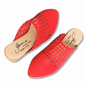 Mk Kendrick Espadrilles GAIMO Made In Spain Woven Pointy Toe Leather Espadrilles