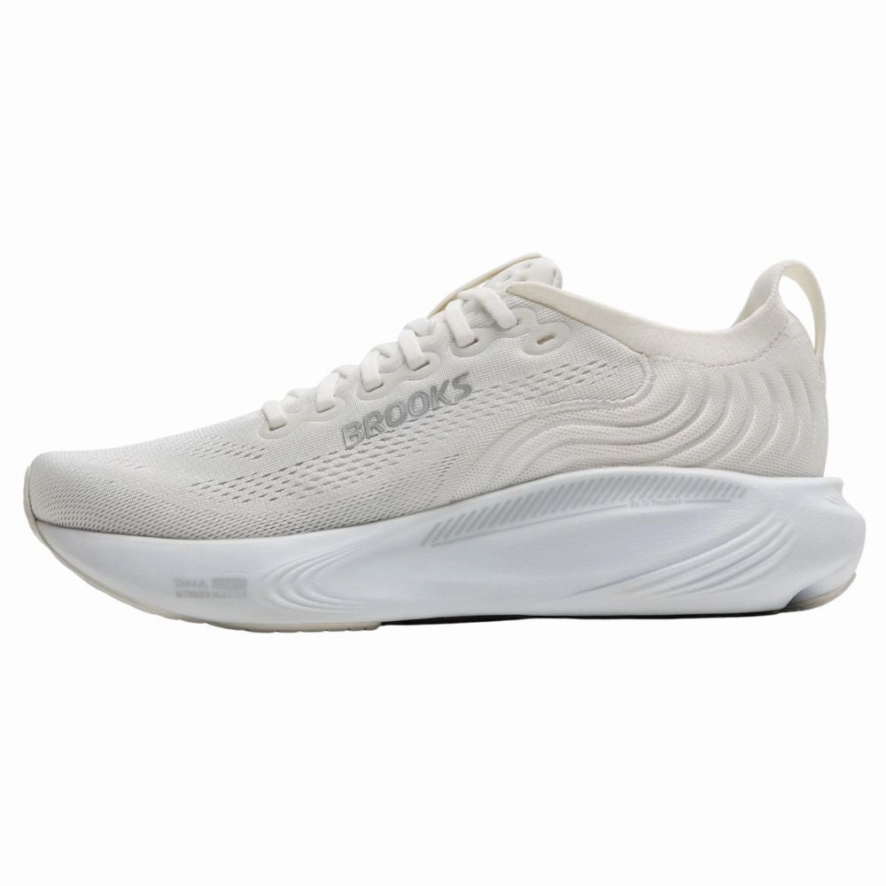 Running Shoes That Support Arches Brooks Adrenaline GTS 25 White/White/Silver Running Shoe (Women's)