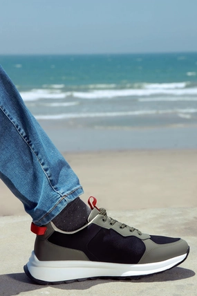 Khaki Men Casual Sneaker Casual Dress Code Smart Shoes