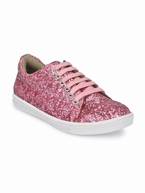 Goodyear Welt Casual Shoes Kid's Glitter Shoes for Girls