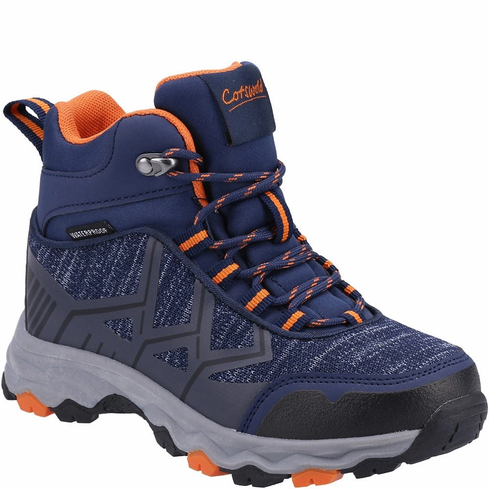 Beat Walking Kids Coaley Lace Recycled Hiking Boots Navy