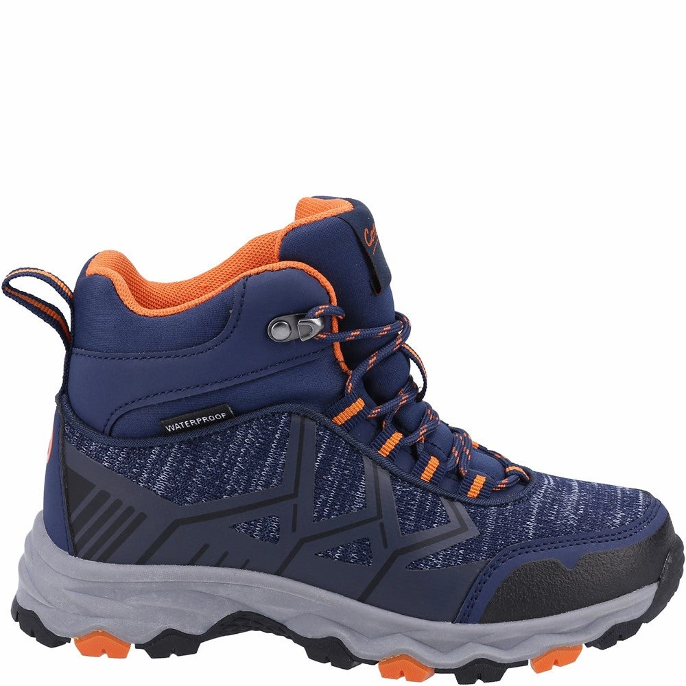 Walking Arch Support Shoes Kids Coaley Lace Recycled Hiking Boots Navy