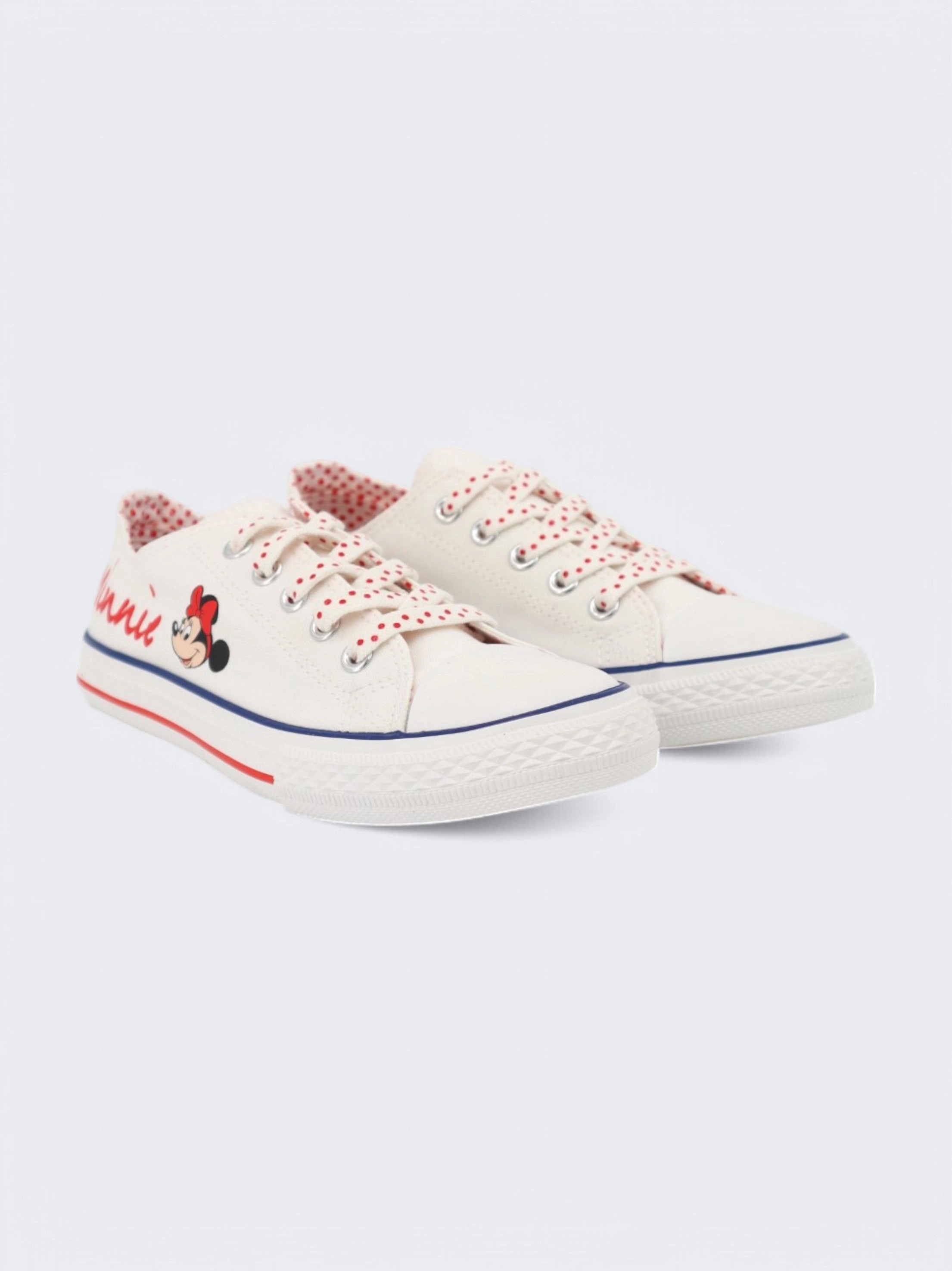 Kids Girl's Graphic Printed Casual Shoes,White Navy Blue Casual Shoes