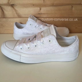 Walk Flex Shoes Kids Lace Covered Low Top Converse