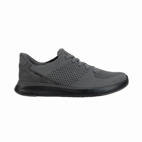 For Flat Feet Walk A Mile In My Kizik Lima Unisex Hands-Free Breathable Knit Sneakers  Graphite Gray