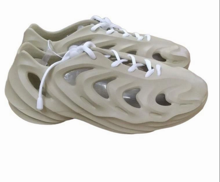 Cowboy Boot Slippers KW Yeezy Breathable Designer Foam Sneakers -Cream