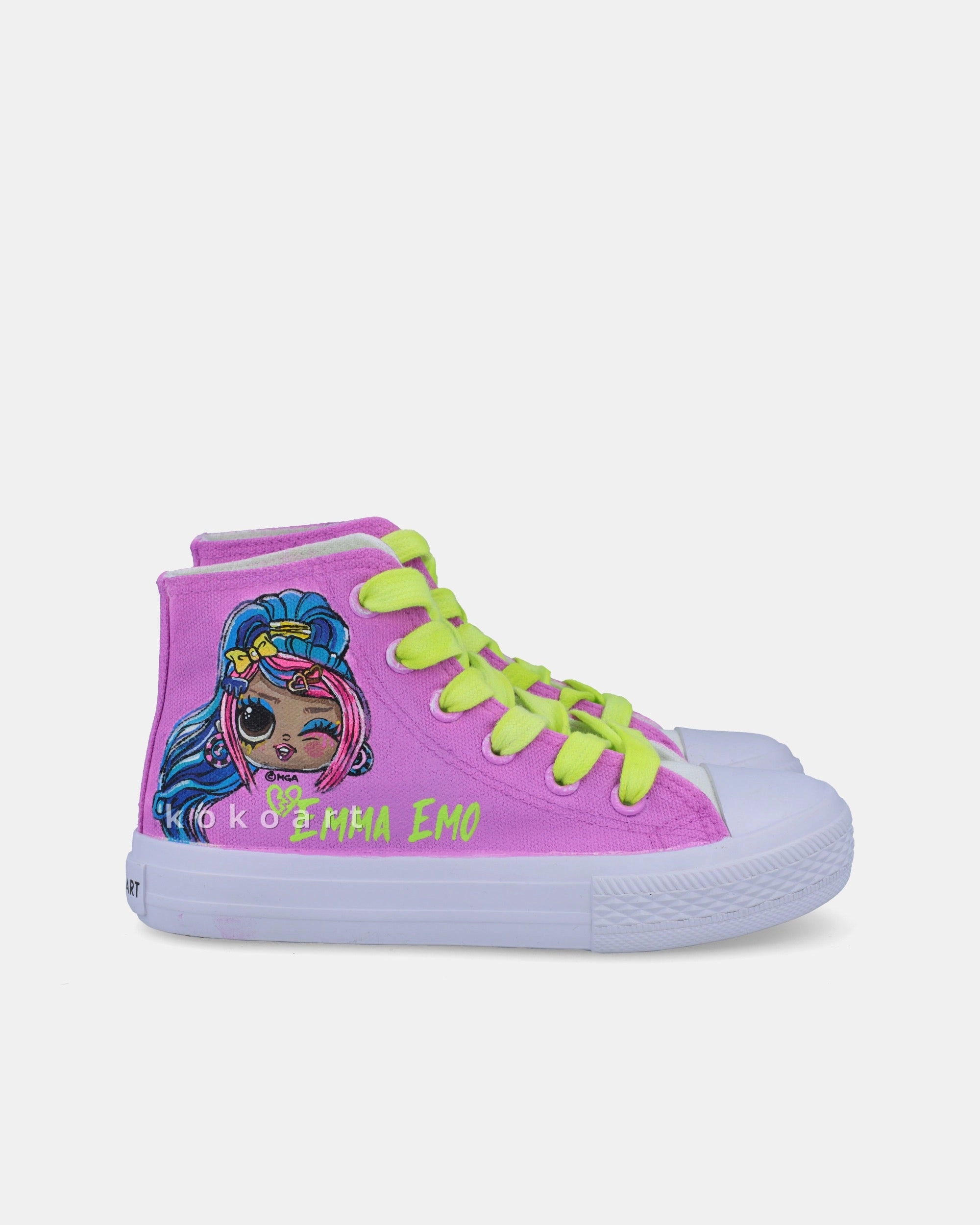 L.O.L. SURPRISE! Emma Emo Hand Painted Shoes Huk Shoes
