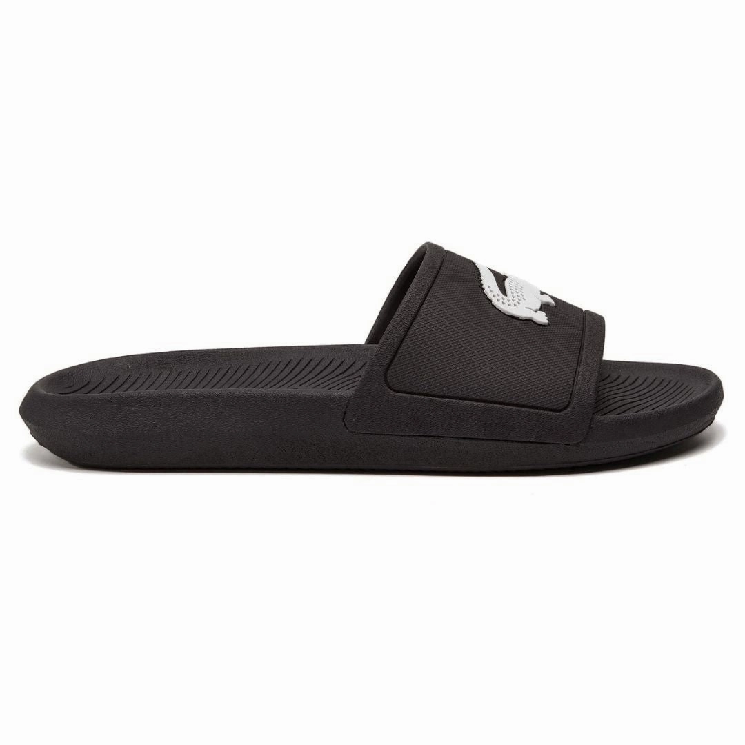 Lacoste Croco Slide 119 1 CMA 7-37CMA0018312-BLK Slide Sandals On Sale