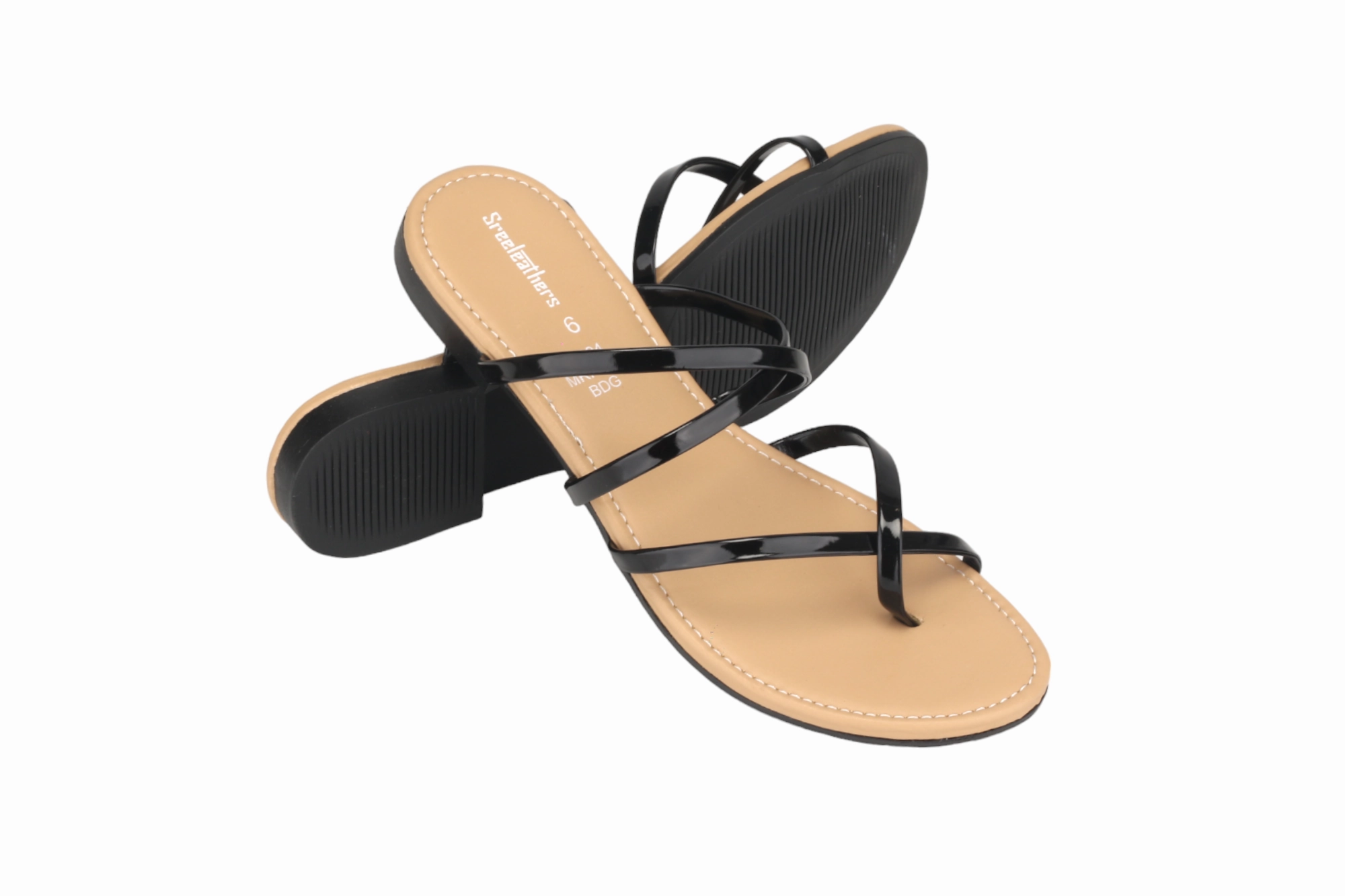 Ladies flat chappal 21004 Flat Face Trigger Shoe