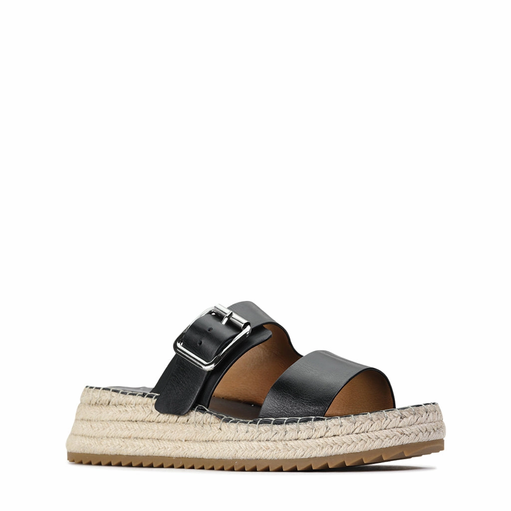 Tory Burch Espadrille Miller LAROSSA LEATHER ESPADRILLE SLIDE