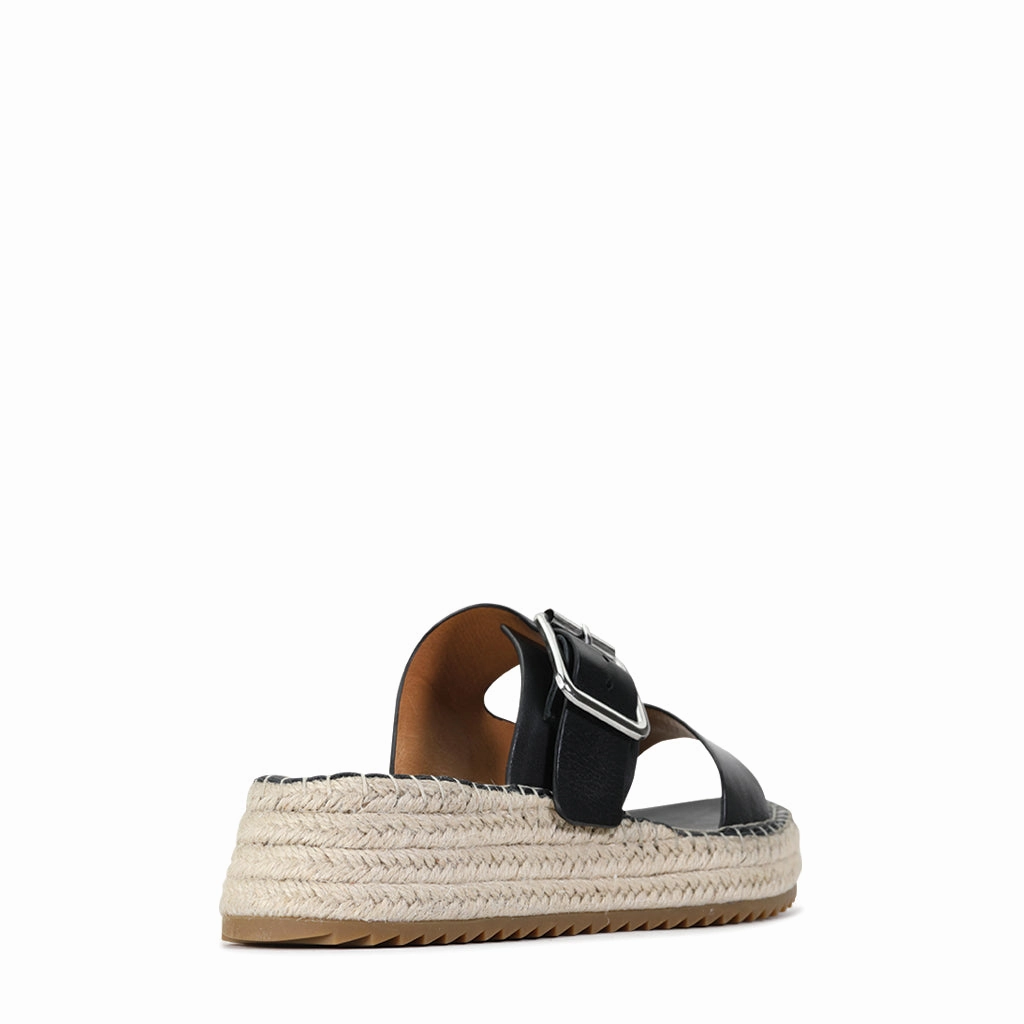 LAROSSA LEATHER ESPADRILLE SLIDE Manolo Espadrilles
