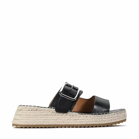 LAROSSA LEATHER ESPADRILLE SLIDE Branded Espadrilles