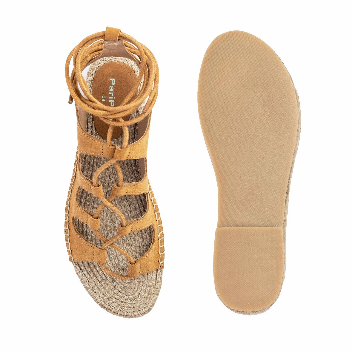 Patrizia Spring Step Espadrille Gladiator Sandals Tan