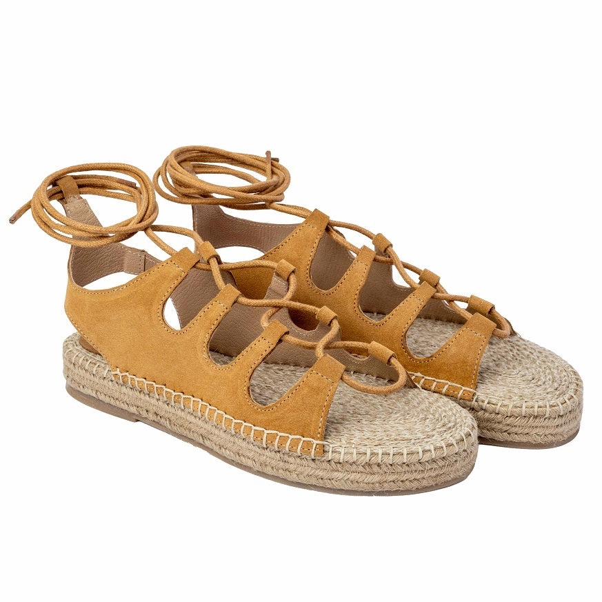 Gladiator Sandals Tan Loewe Espadrilles