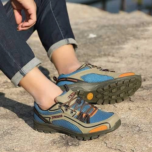 Men Wear Resistant Outsole Comfortable Outdoor Hiking Athletic Shoes Light Hiking Shoes For Travel