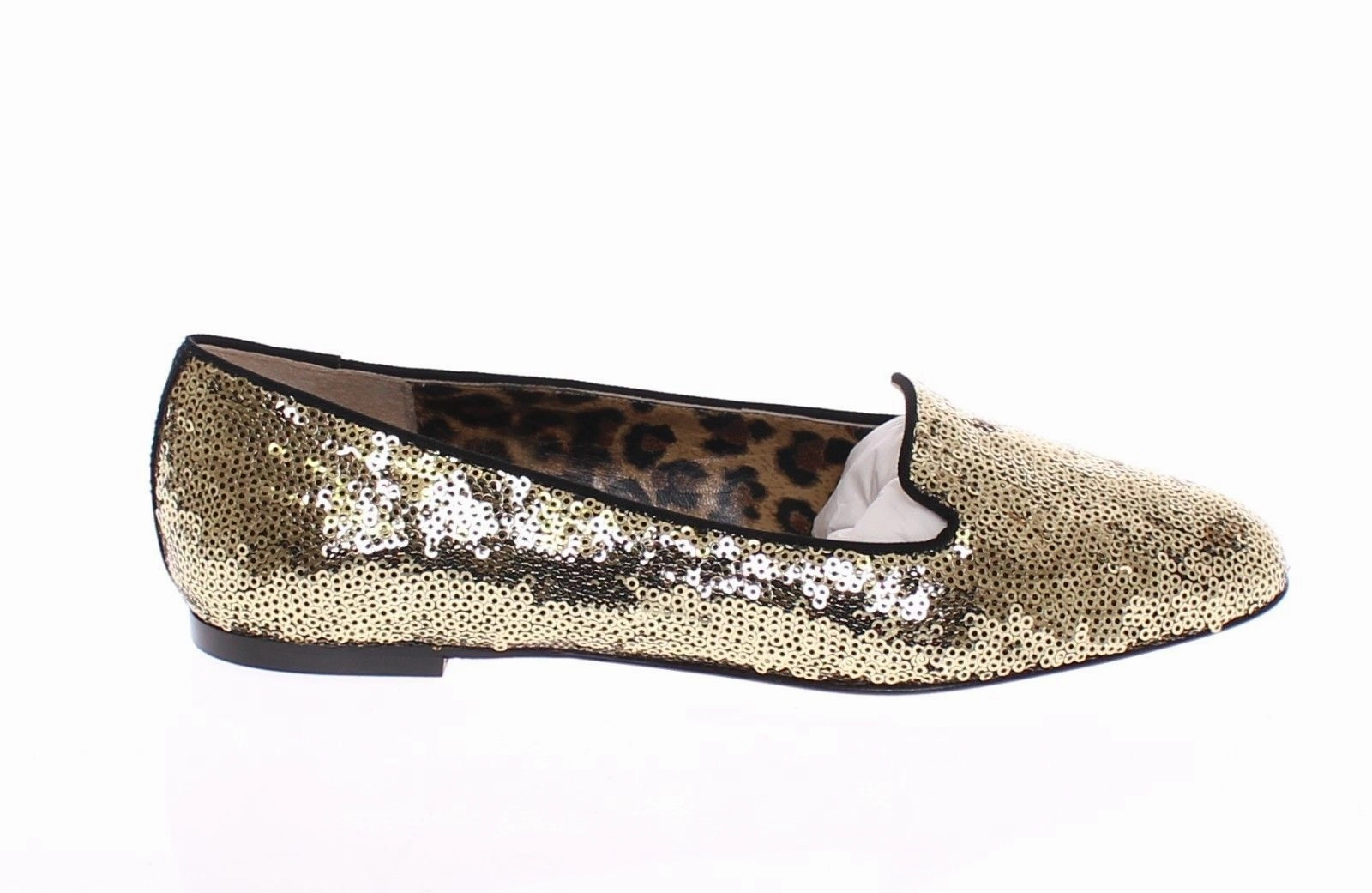 Gold Sequined Ballerinas Ballet Flats Shoes Shoe Bakery Flats