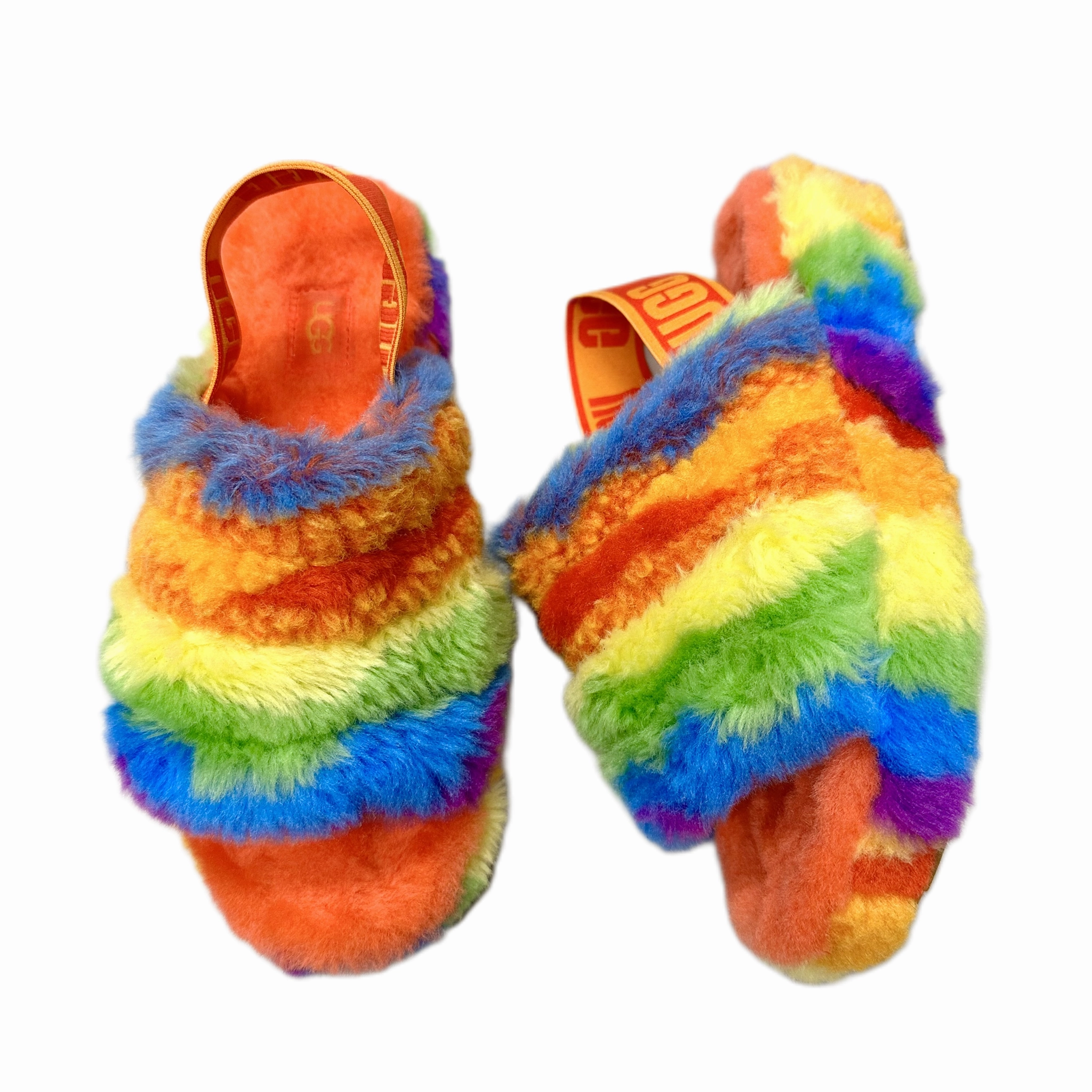 Ballet Slippers Svg Slippers Designer By Ugg In Rainbow Print, Size: 5
