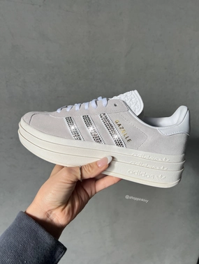 Light Taupe Gazelle Bold Swarovski Adidas Platform Adidas Tube Shoes