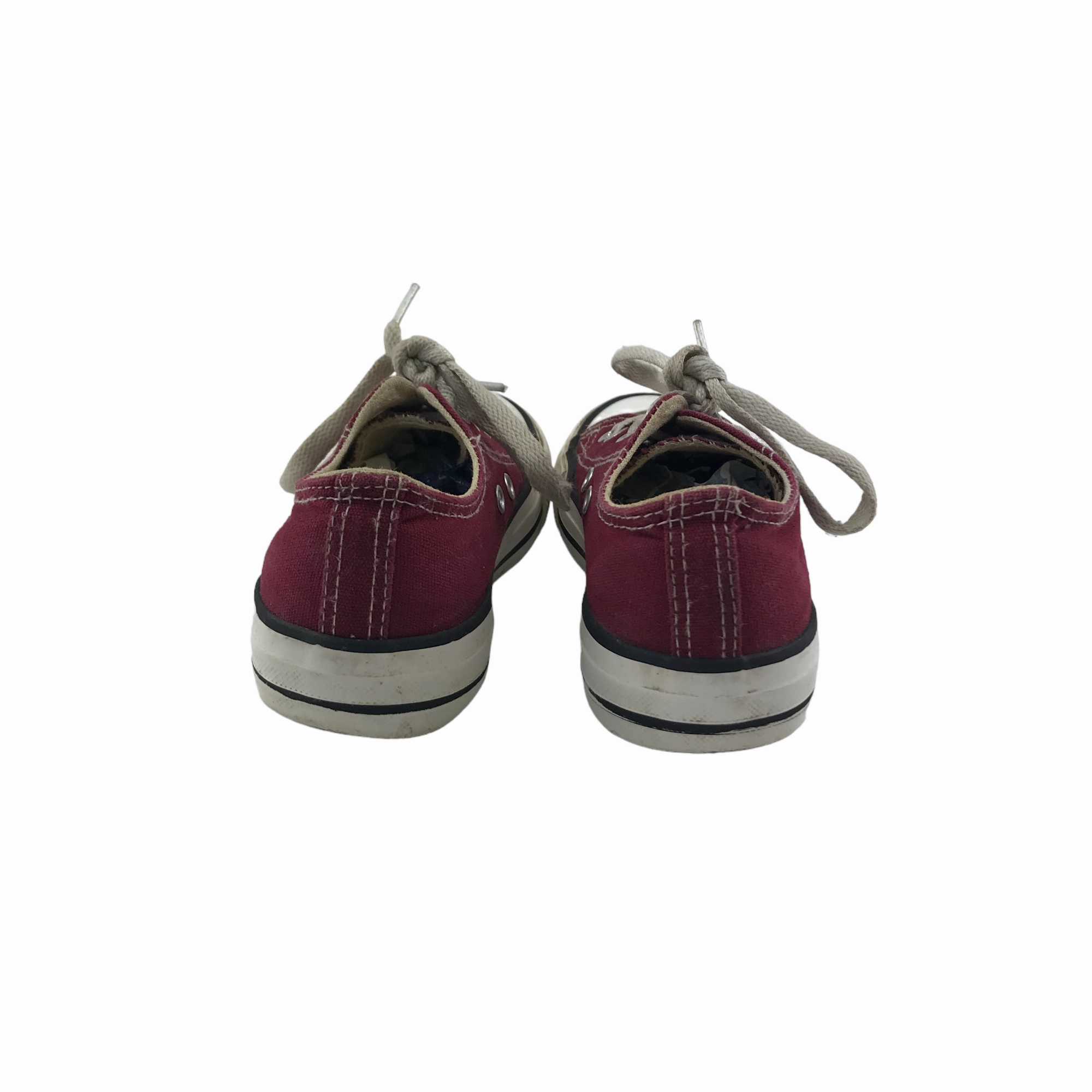 Flat Shoes And Skirts Lily & Dan Trainers Shoe Size 11 Junior Burgundy low top with Laces