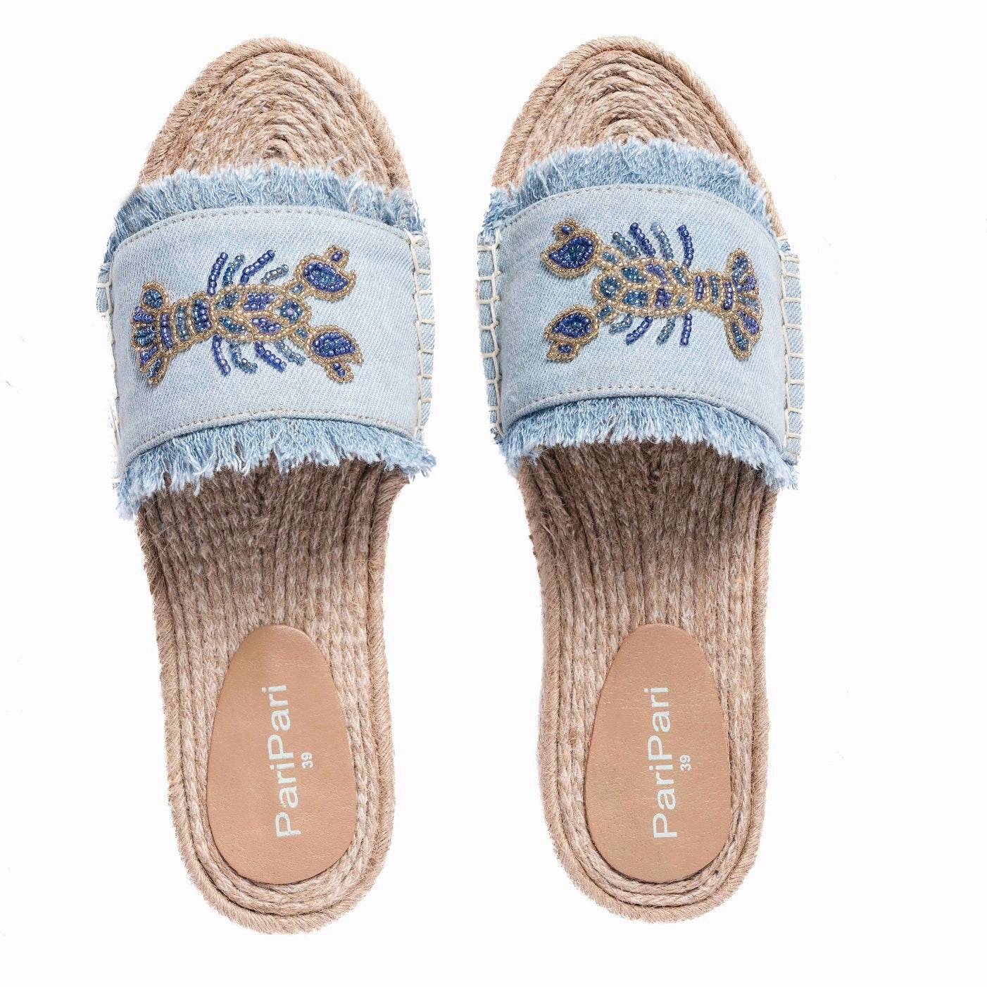 Lobster Denim Sandals Flats Jcrew Espadrille