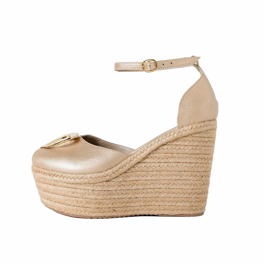 Sling Espadrilles Love Espadrilles - Gold Dual