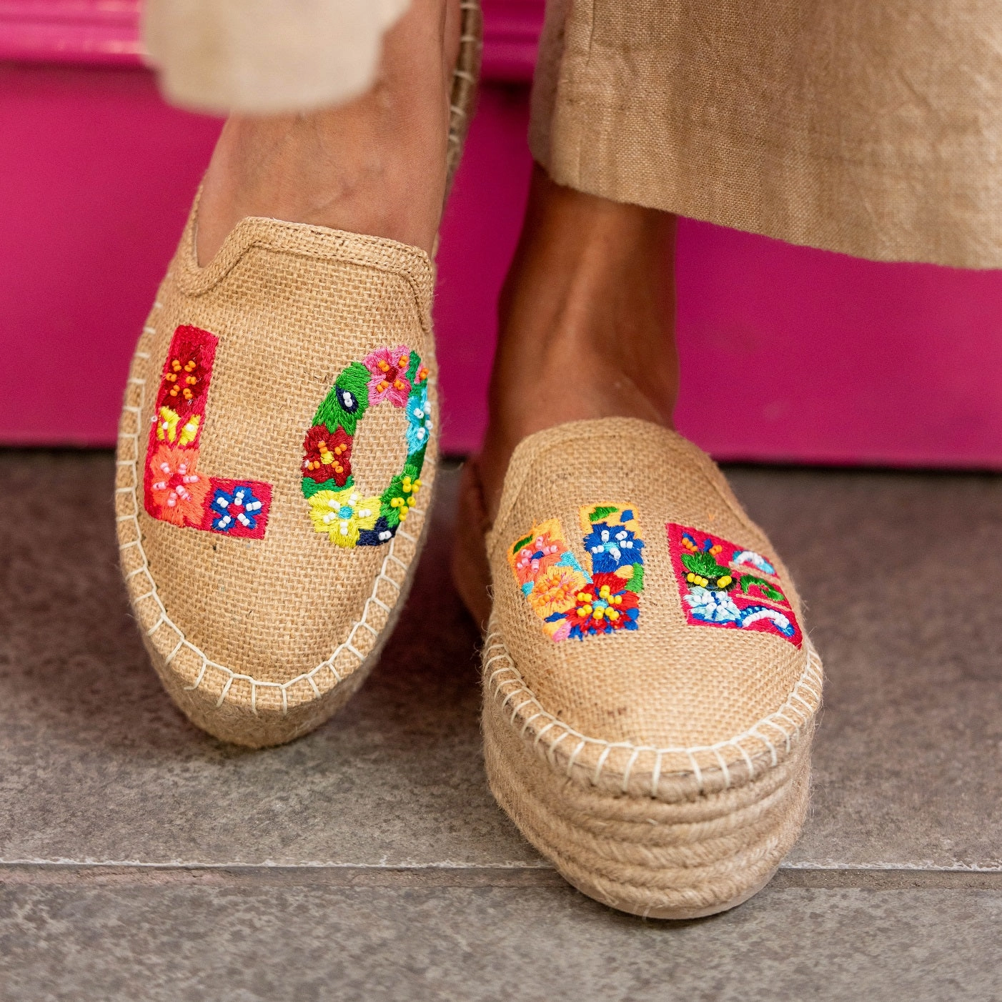 Espadrille Slide On Sandals Love Espadrilles Platforms