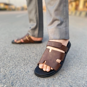 LS Pure Leather Handmade PadaPulse Chappal LS-144 Martini And Slippers