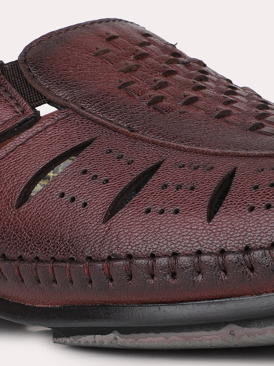 Platform Flip Flop Sandals Mens Red Solid Round Toe Casual Sandals