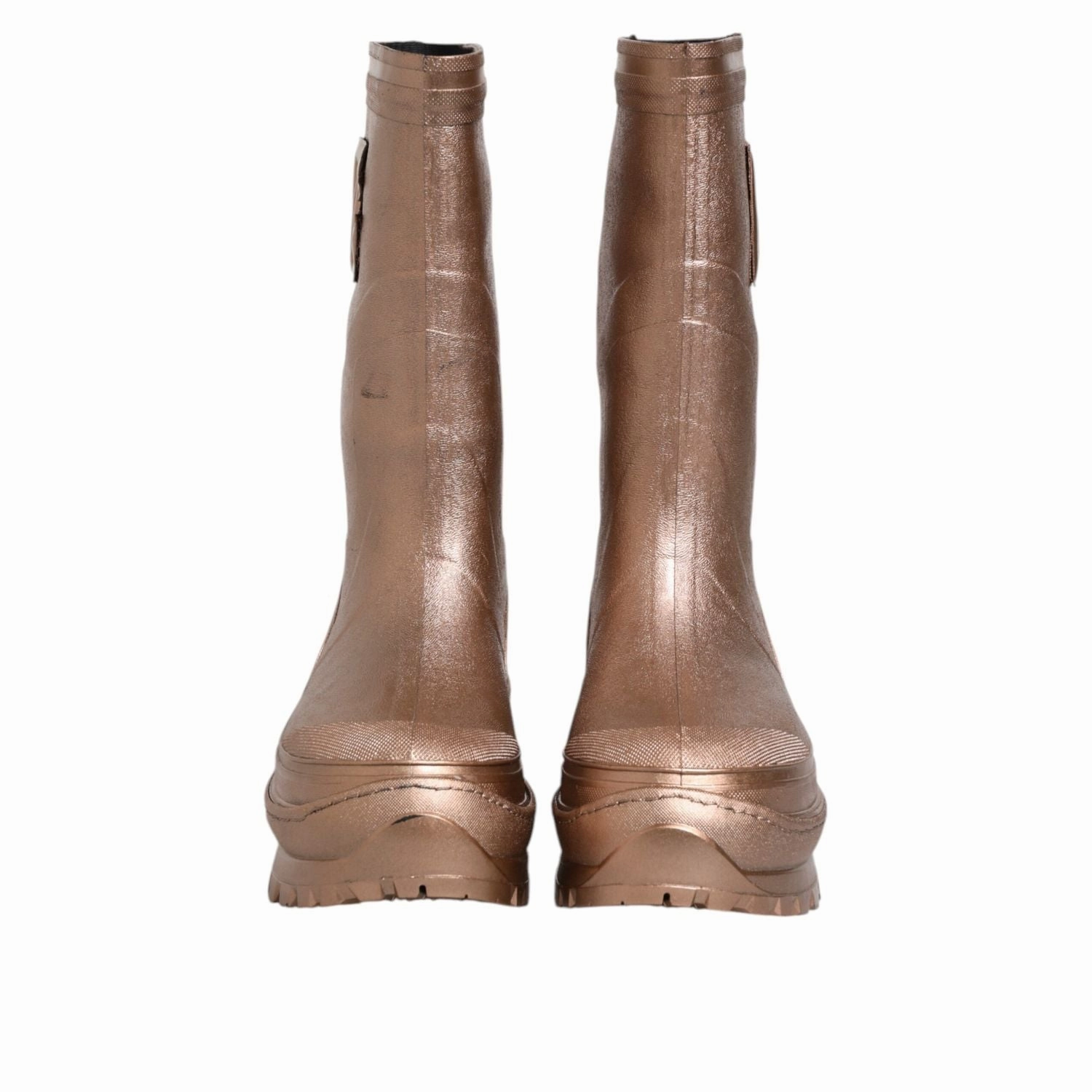 Australia Boots Dolce & Gabbana Metallic Gold Pull On Rain Boots Shoes