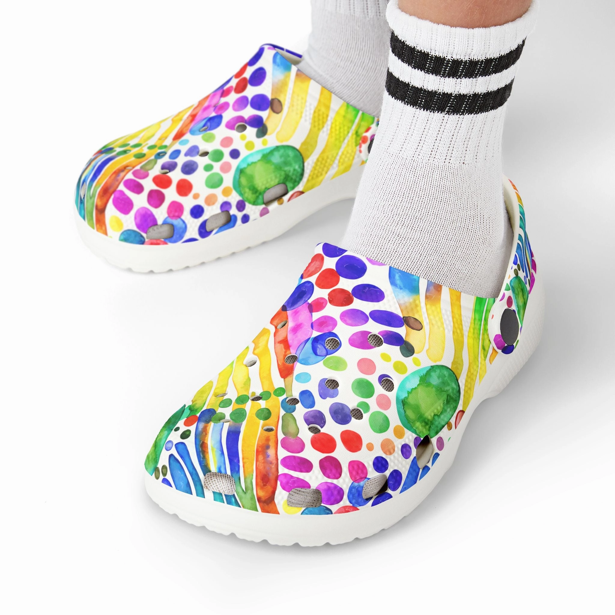 Moab Waterproof Hiking Colorful Kid's EVA Foam Clogs, Fun Summer Shoes, Playful Footwear, Outdoor Clogs, Toddler Garden Shoes, Vibrant Slip-Ons