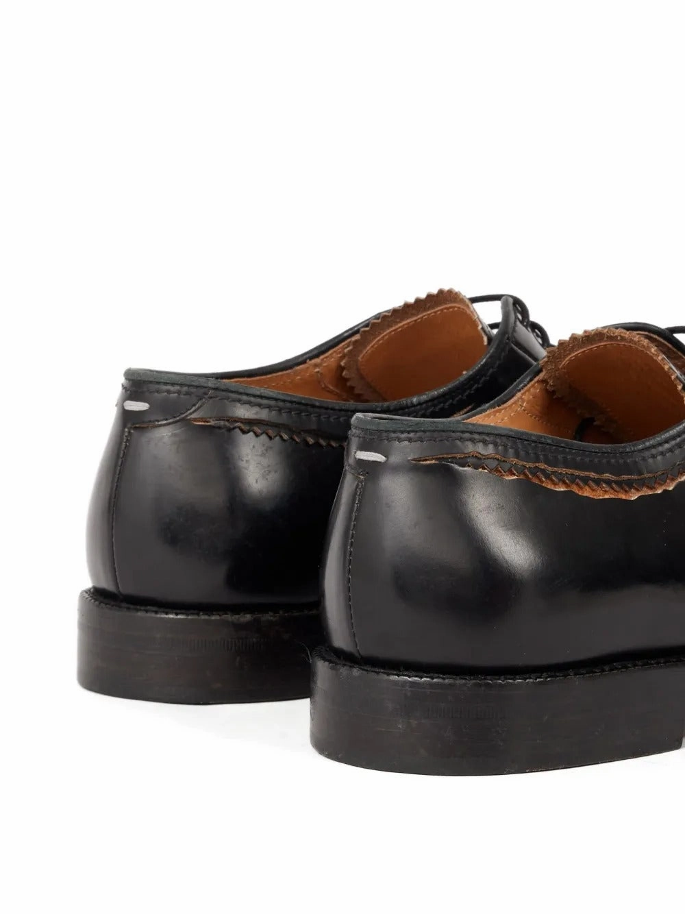 Round Toe Flat Slingback Shoes MAISON MARGIELA - Women Loved To Death Cut Lace-Up Shoes